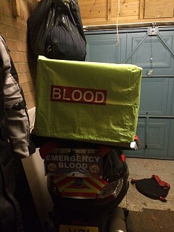 An Empty Blood Box used for training